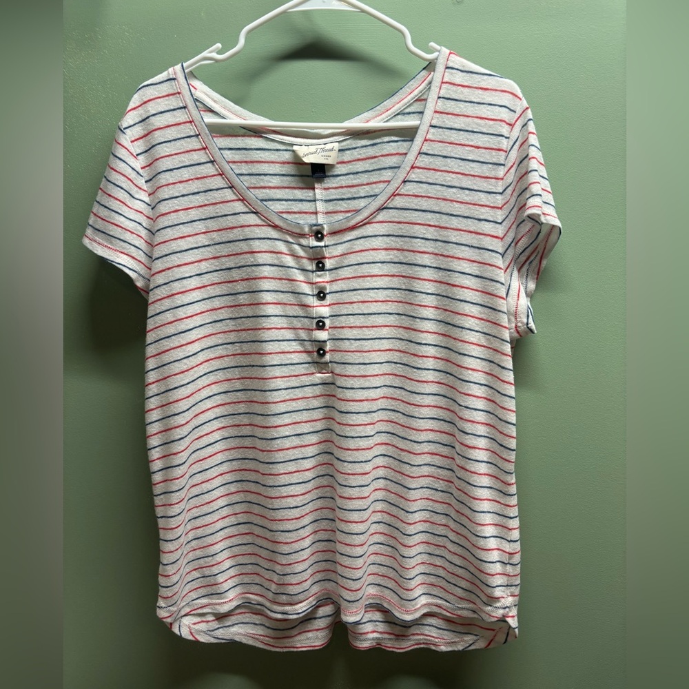 Universal Thread red, white and blue Short Sleeve T-Shirt